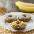 Healthy Gluten Free Donuts Topped with Nuts