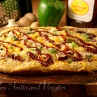 BBQ Veggie and Pineapple Pizza