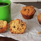 Whole Wheat Bakery Style Chocolate Chip Muffins